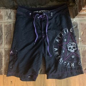 Affliction swim trunks